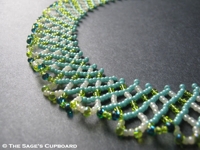 Inspirational Beading Beaded Netting Necklace